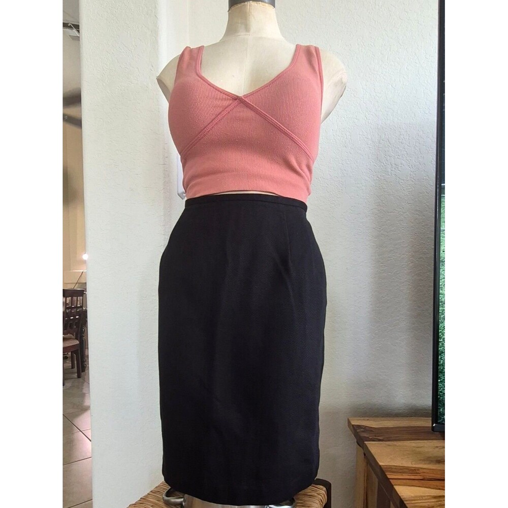 Talbots 100% Cotton, Tiny Honey Comb Pattern, Pencil Skirt Sz 6